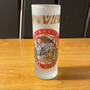 Walt Disney World Year 2000 Animal Kingdom Frosted Tall Shot Glass - New